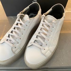 P448 John Leather Clear Gum Sole Sneaker